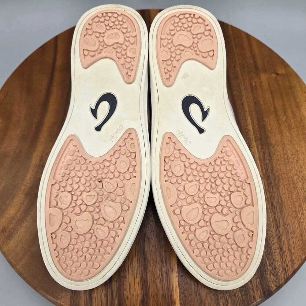 OluKai Shoes Womens 9.5 Light Pink Mesh Hale'iwa Slip On Comfort Sneakers - Picture 7 of 8